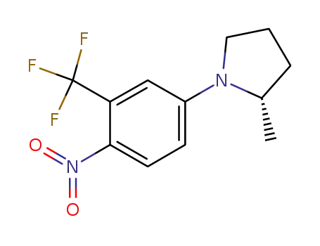 (S)-2-methyl-1-(4-nitro-3-(trifluoromethyl)phenyl)pyrrolidine