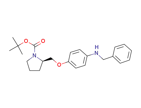(R)-2-(4-benzylaminophenoxymethyl)pyrrolidine-1-carboxylic acid tert-butyl ester