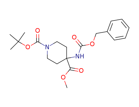 1-tert-butyl 4-methyl 4-(benzyloxycarbonylamino)piperidine-1,4-dicarboxylate