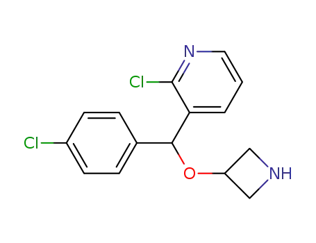 Molecular Structure of 791119-13-6 (3-(4-chlorophenyl-2-chloropyrid-3-ylmethoxy)azetidine)