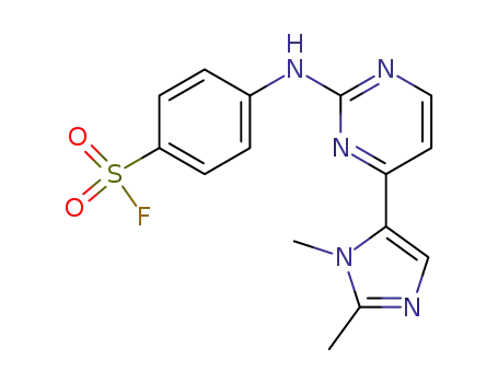 Benzenesulfonyl fluoride,
4-[[4-(1,2-dimethyl-1H-imidazol-5-yl)-2-pyrimidinyl]amino]-