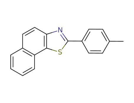 Molecular Structure of 90016-95-8 (Naphtho[2,1-d]thiazole, 2-(4-methylphenyl)-)