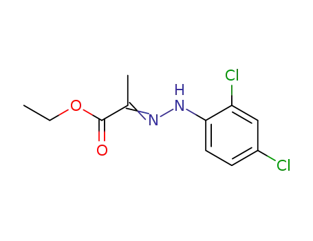 Molecular Structure of 4792-68-1 (ethyl 2-(2-(2,4-dichlorophenyl)hydrazono)propanoate)