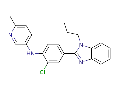[2-chloro-4-(1-propyl-1H-benzoimidazol-2-yl)-phenyl]-(6-methyl-pyridin-3-yl)-amine