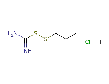 Molecular Structure of 27656-88-8 ((propyldisulfanyl)methanimidamide hydrochloride)