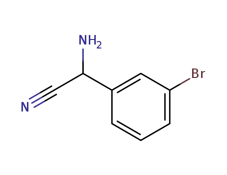 Molecular Structure of 120667-58-5 (Benzeneacetonitrile, a-amino-3-bromo-)