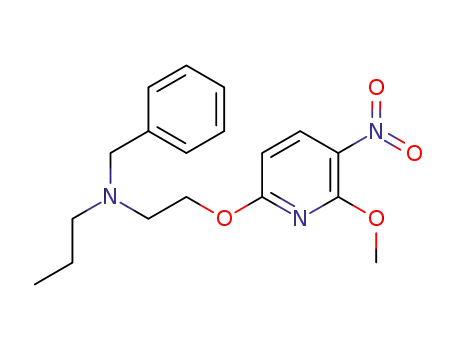 benzyl-[2-(6-methoxy-5-nitro-pyridin-2-yloxy)-ethyl]-propyl-amine