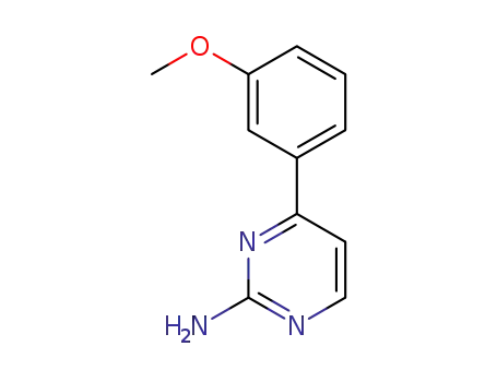 Molecular Structure of 1158235-36-9 (4-(3-Methoxyphenyl)pyrimidin-2-amine)