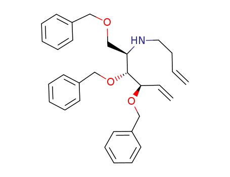 (2R,3R,4R)-1,3,4-Tris(benzyloxy)-N-(but-3-en-1-yl)hex-5-en-2-amine
