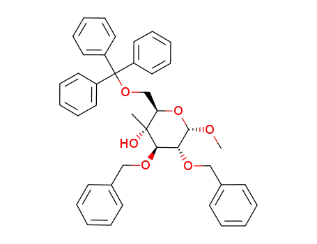 methyl 2,3-di-O-benzyl-4-C-methyl-6-O-triphenylmethyl-α-D-glucopyranoside