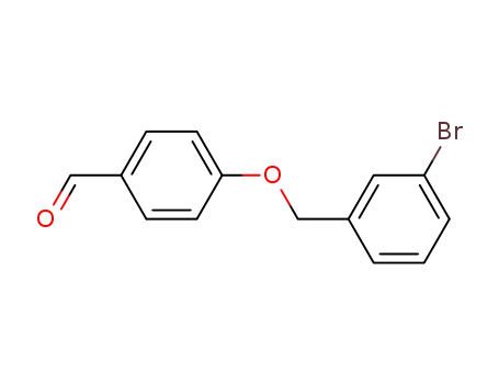 Molecular Structure of 588676-02-2 (4-(3-BROMO-BENZYLOXY)-BENZALDEHYDE)