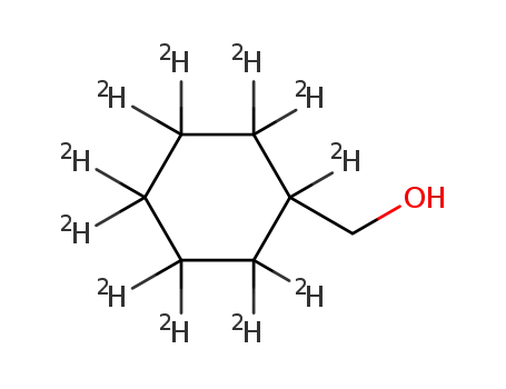 Molecular Structure of 1215077-50-1 (Cyclohexyl-d11-methyl Alcohol)