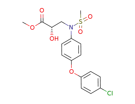 methyl (2S)-2-hydroxy-3-{N-[4-(4-chlorophenoxy)phenyl],N-methanesulfonylamino}propionate