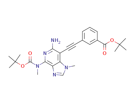 3-[6-amino-4-(tert-butoxycarbonyl-methyl-amino)-1-methyl-1H-imidazo[4,5-d]pyridin-7-ylethynyl]-benzoic acid tert-butyl ester