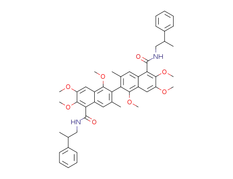 1,1',6,6',7,7'-hexamethoxy-3,3'-dimethyl-N<sub>5</sub>,N<sub>5</sub>'-bis(2-phenylpropyl)-2,2'-binaphthyl-5,5'-dicarboxamide
