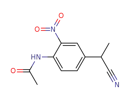 2-(4-(아세틸아미노)-3-니트로페닐)프로피오니트릴