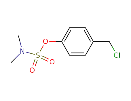 Molecular Structure of 536975-12-9 (Sulfamic acid, dimethyl-, 4-(chloromethyl)phenyl ester)