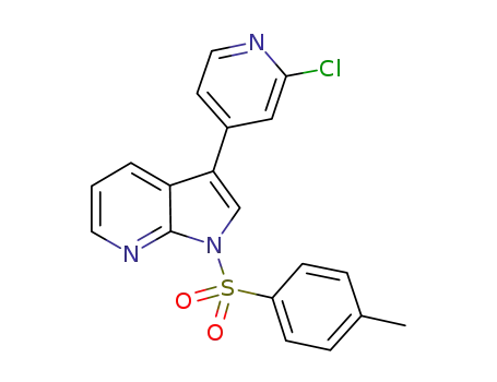 3-(2-chloropyridin-4-yl)-1-(toluene-4-sulfonyl)-1H-pyrrolo[2,3-b]pyridine