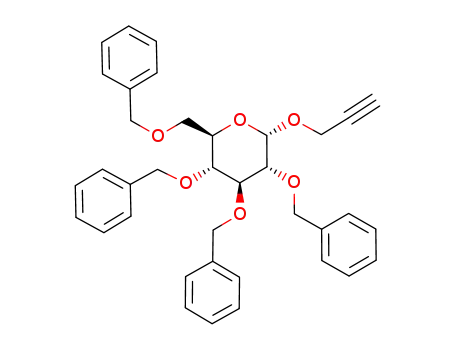 (2R,3R,4S,5R,6S)-3,4,5-tris(benzyloxy)-2-(benzyloxymethyl)-6-(prop-2-ynyloxy)tetrahydro-2H-pyran