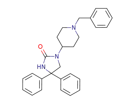 Molecular Structure of 895149-01-6 (2-Imidazolidinone, 4,4-diphenyl-1-[1-(phenylmethyl)-4-piperidinyl]-)