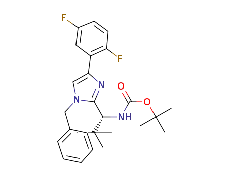 {(R)-1-[1-Benzyl-4-(2,5-difluoro-phenyl)-1H-imidazol-2-yl]-2,2-dimethyl-propyl}-carbamic acid tert-butyl ester