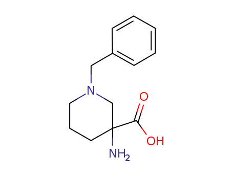 Molecular Structure of 13725-02-5 (3-AMINO-1-BENZYL-PIPERIDINE-3-CARBOXYLIC ACID)