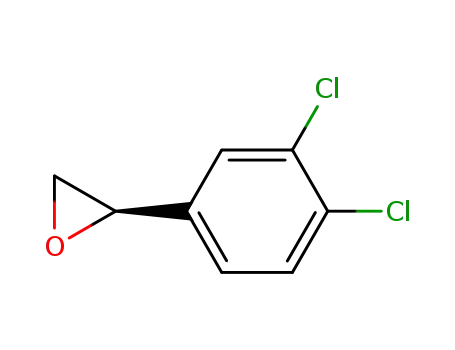 Molecular Structure of 141303-34-6 (Oxirane, (3,4-dichlorophenyl)-, (2R)-)