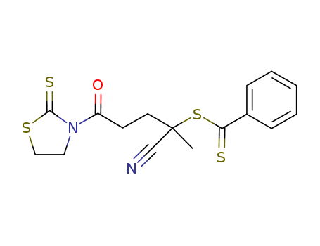 Benzenecarbodithioic acid, 1-cyano-1-methyl-4-oxo-4-(2-thioxo-3-thiazolidinyl)butyl ester
