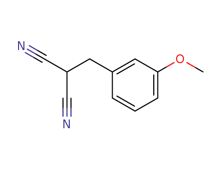 Molecular Structure of 71526-53-9 (2-(3-methoxybenzyl) malononitrile)
