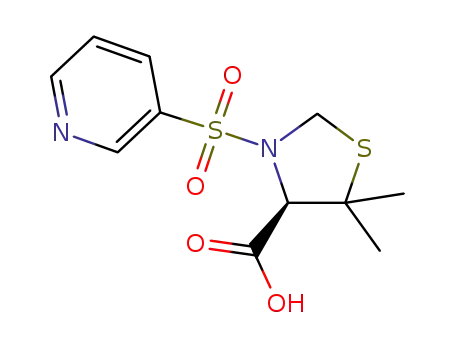 (R)-5,5-디메틸-3-(피리딘-3-일술포닐)-티아졸리딘-4-카르복실산