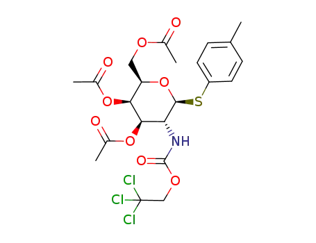 p-tolyl 3,4,6-tri-O-acetyl-2-deoxy-2-N-(2,2,2-trichloroethoxycarbonylamino)-1-thio-β-D-galactopyranoside