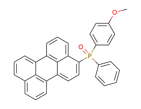 Molecular Structure of 1187472-66-7 (4-methoxyphenylphenylperylenylphosphine oxide)