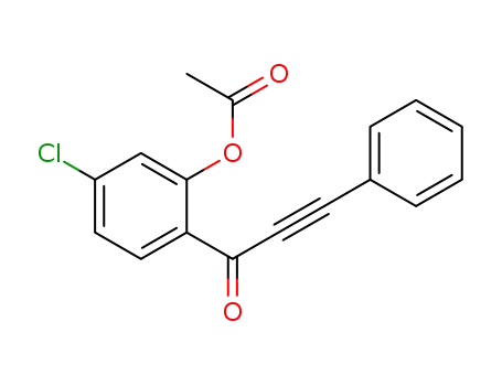 1-(2-acetoxy-4-chlorophenyl)-3-phenyl-2-propyn-1-one