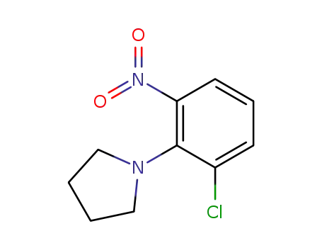 Molecular Structure of 59504-30-2 (1-(2-chloro-6-nitrophenyl)pyrrolidine)