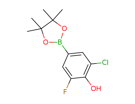 2-Chloro-6-fluoro-4-(4,4,5,5-tetramethyl-1,3,2-dioxaborolan-2-yl)phenol