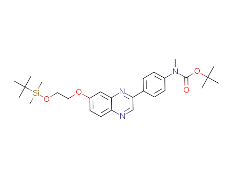 tert-butyl (4-(7-(2-((tert-butyldimethylsilyl)oxy)ethoxy)quinoxalin-2-yl)phenyl)(methyl)carbamate