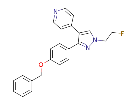 4-(3-(4-(benzyloxy)phenyl)-1-(2-fluoroethyl)-1H-pyrazol-4-yl)pyridine