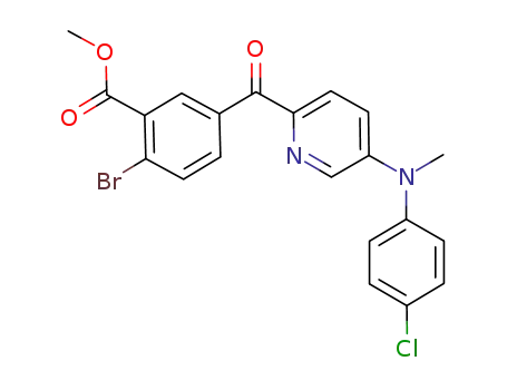 2-bromo-5-{5-[(4-chlorophenyl)(methyl)amino]picolinoyl}benzoic acid methyl ester