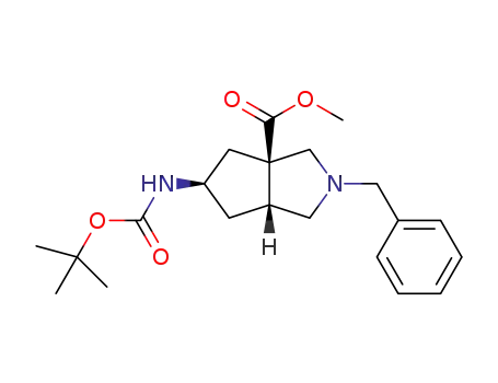 methyl (3aR,5R,6aR)-2-benzyl-5-((tert-butoxycarbonyl)amino)octahydrocyclopenta[c]pyrrole-3a-carboxylate