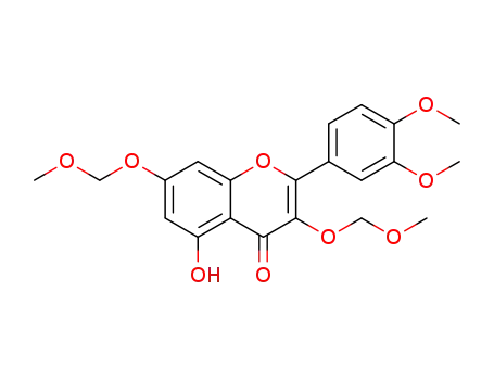 Molecular Structure of 1393953-75-7 (2-(3,4-dimethoxyphenyl)-5-hydroxy-3,7-bis(methoxymethoxy)-4H-chromen-4-one)