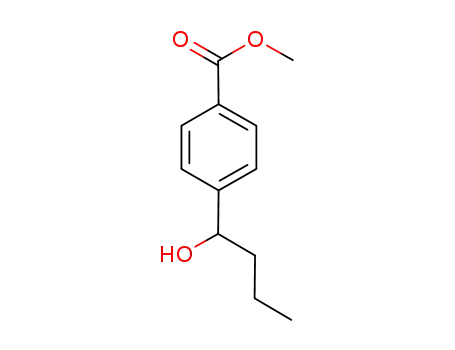 Molecular Structure of 872254-79-0 ((+/-)-methyl 4-(1-hydroxybutyl)benzoate)