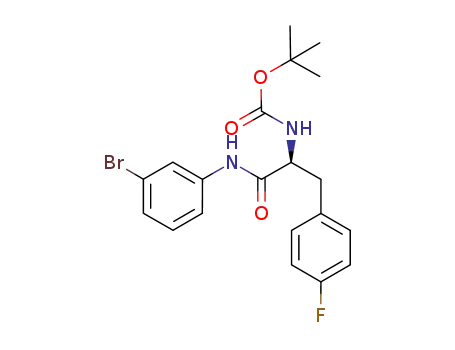 (S)-tert-butyl 1-(3-bromophenylamino)-3-(4-fluorophenyl)-1-oxopropan-2-ylcarbamate