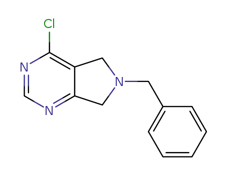 Molecular Structure of 1190984-93-0 (6-BENZYL-4-CHLORO-6,7-DIHYDRO-5H-PYRROLO[3,4-D]PYRIMIDINE)