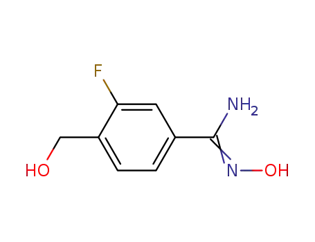 3-fluoro-N'-hydroxy-4-(hydroxymethyl)benzimidamide