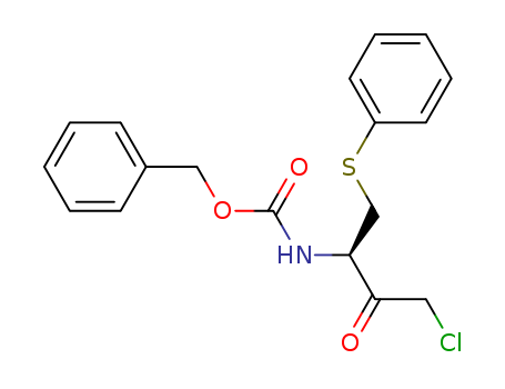 (R)-Phenylmethyl [3-chloro-2-oxo-1-[(phenylthio)methyl]-propyl]carbamate
