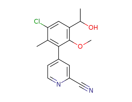 4-[3-chloro-5-(1-hydroxyethyl)-6-methoxy-2-methylphenyl]pyridine-2-carbonitrile