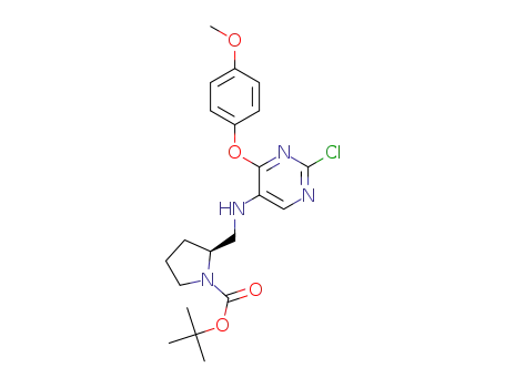 2-(S)-{[2-chloro-4-(4-methoxy-phenoxy)-pyrimidin-5-ylamino]-methyl}-pyrrolidine-1-carboxylic acid tert-butyl ester