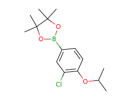 Molecular Structure of 1260023-79-7 (3-Choloro-4-isoproxyphenylboronic acid pinacol ester)