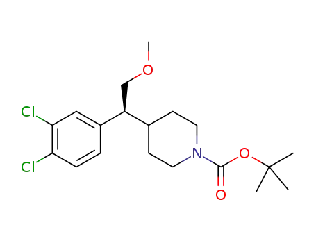 tert-butyl 4-[(1S)-1-(3,4-dichlorophenyl)-2-methoxyethyl]piperidine-1-carboxylate
