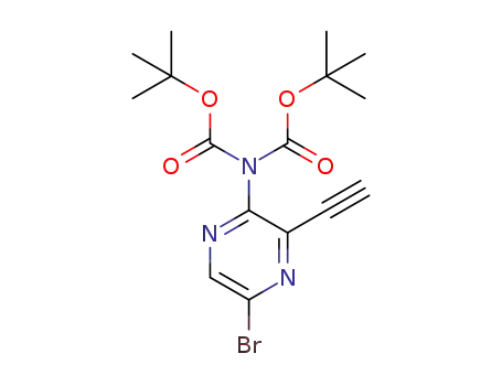tert-부틸 N-(5-브로모-3-에티닐피라진-2-일)-N-[(tert-부톡시)카르보닐]카르바메이트